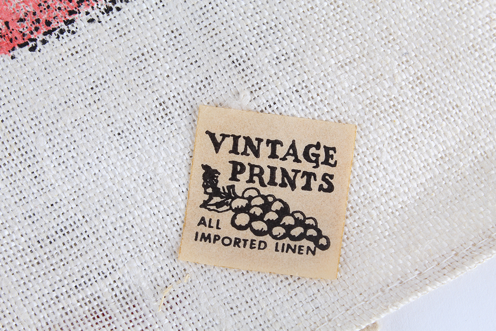 Vintage Advertisements on Linen