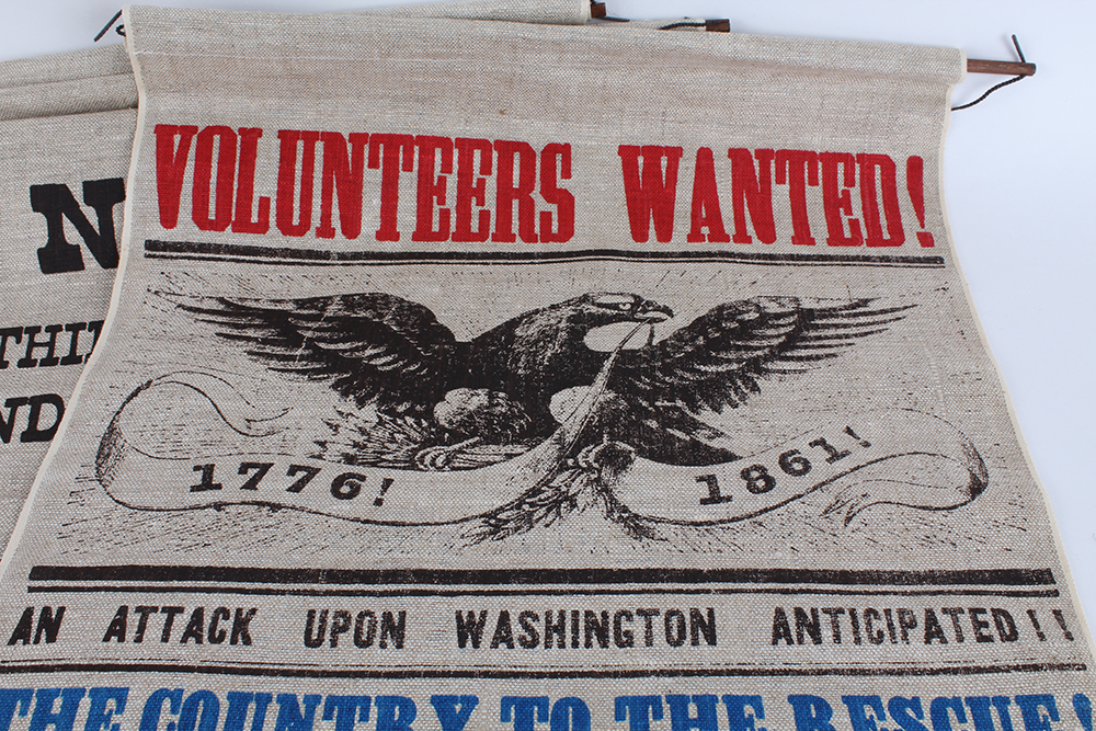 Vintage Advertisements on Linen