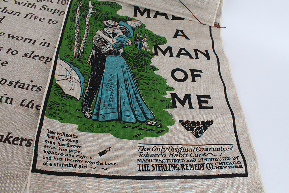 Vintage Advertisements on Linen