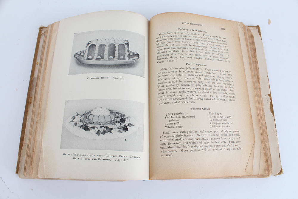 Trio of "The Boston Cooking-School Cook Book" by Fannie Merritt Farmer