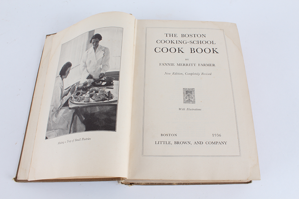 Trio of "The Boston Cooking-School Cook Book" by Fannie Merritt Farmer