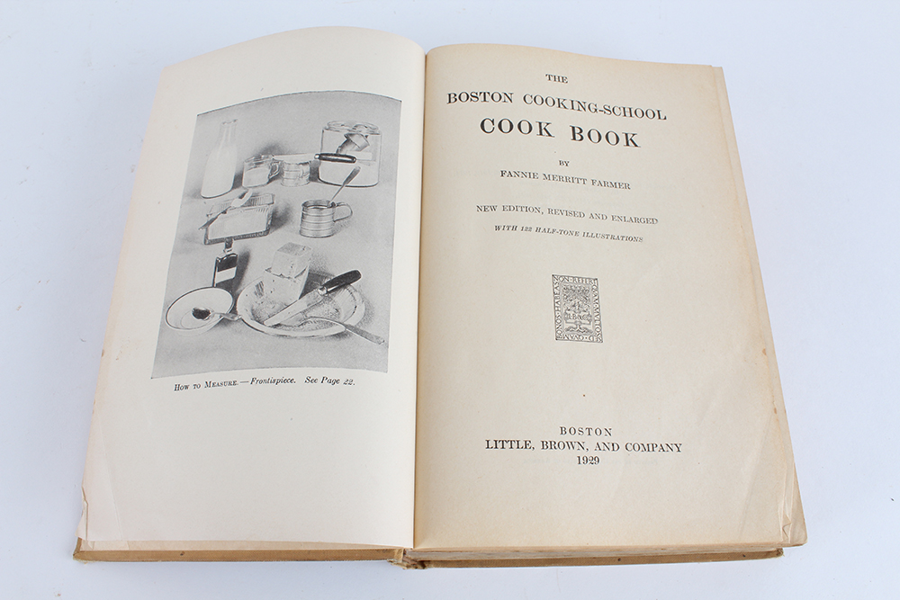 Trio of "The Boston Cooking-School Cook Book" by Fannie Merritt Farmer