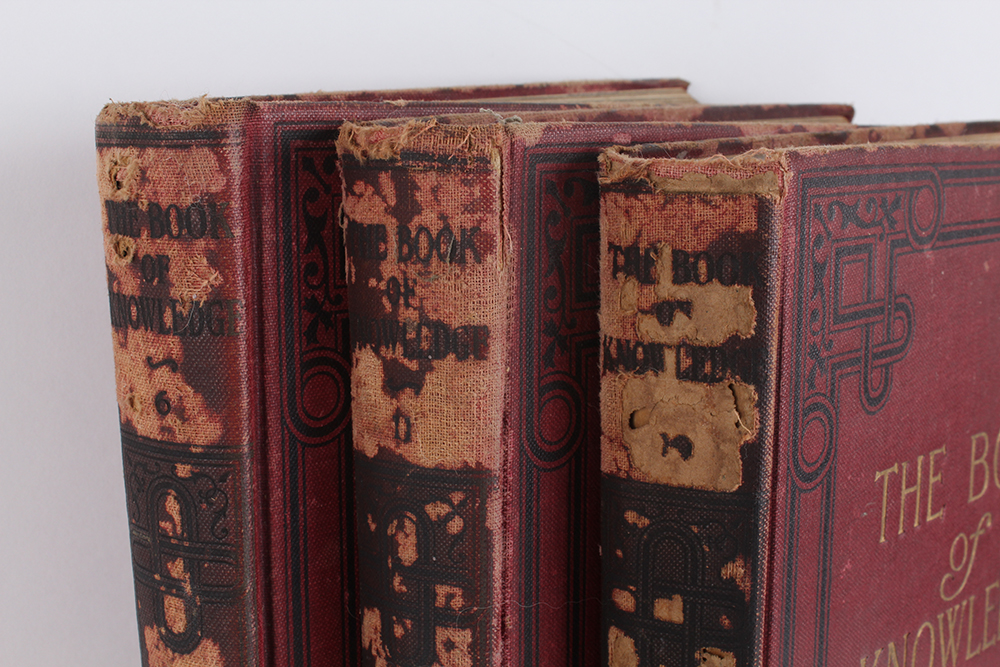 Three Volumes of "The Book of Knowledge: The Children's Encyclopedia"