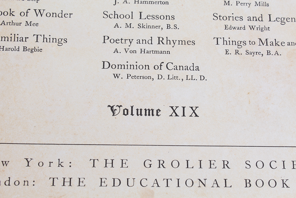 Three Volumes of "The Book of Knowledge: The Children's Encyclopedia"