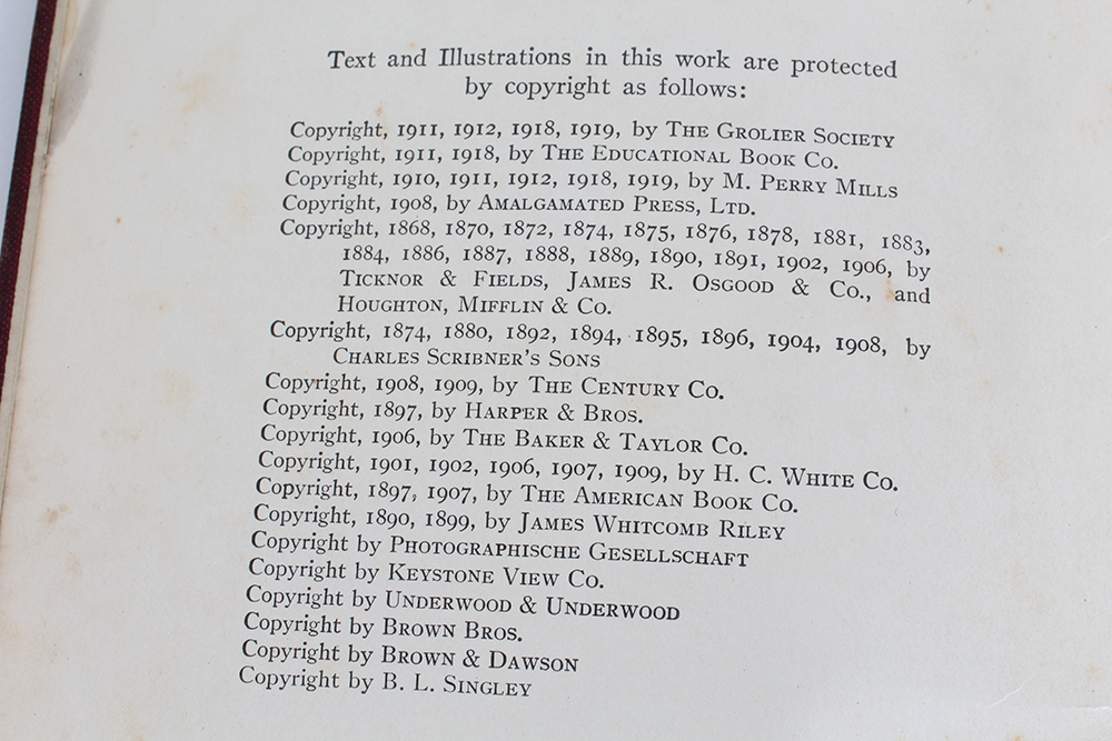 Three Volumes of "The Book of Knowledge: The Children's Encyclopedia"