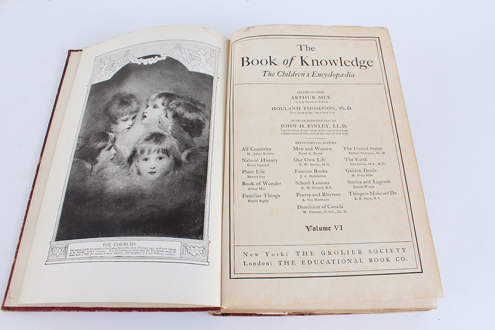 Three Volumes of "The Book of Knowledge: The Children's Encyclopedia"