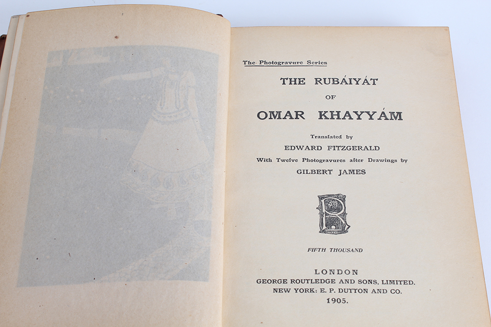 Antique Copy of "The Rubaiyat of Omar Khayyam" Translated by Edward Fitzgerald
