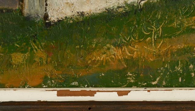 Walker Everett Original Oil Painting of Barn