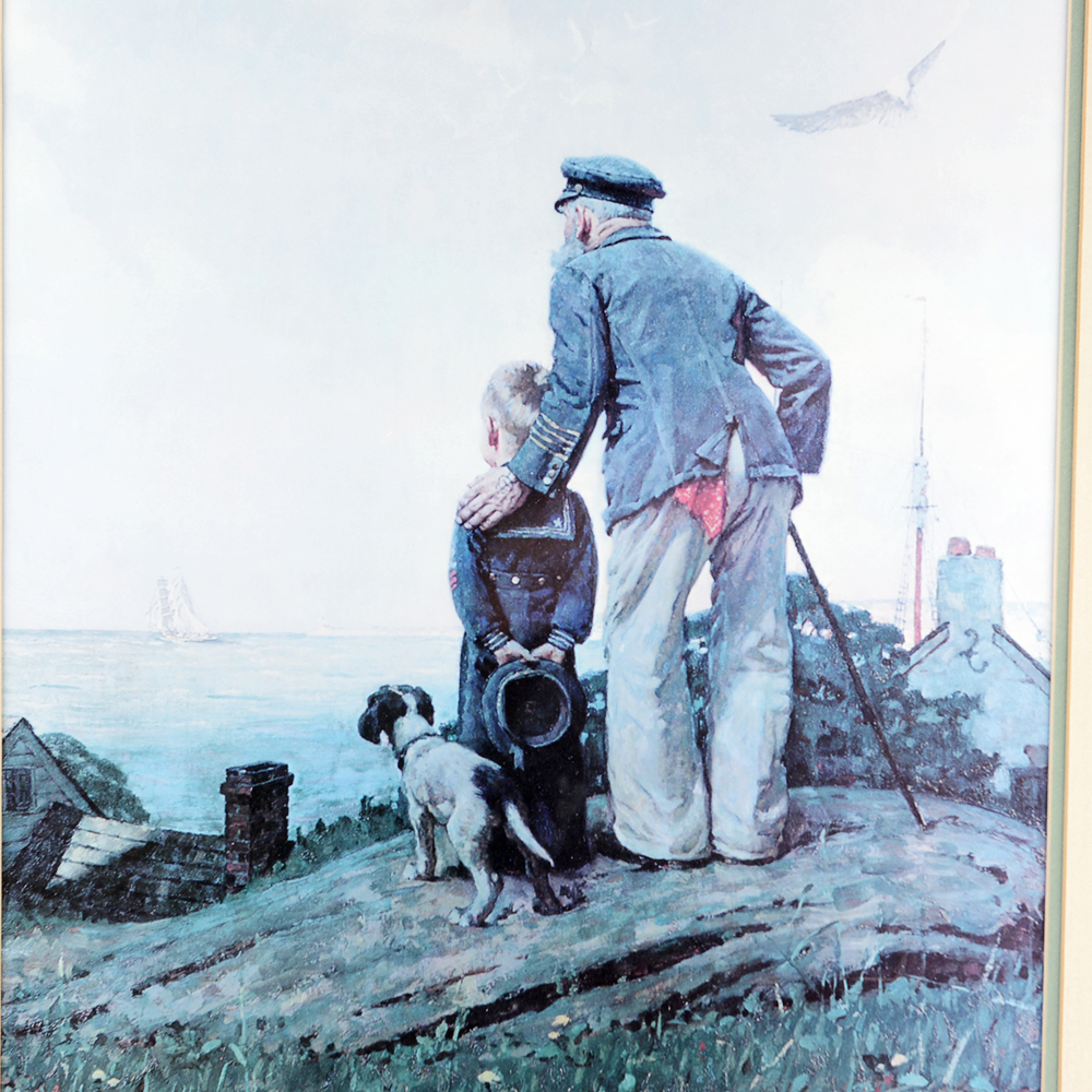 Norman Rockwell 'Looking Out to Sea'