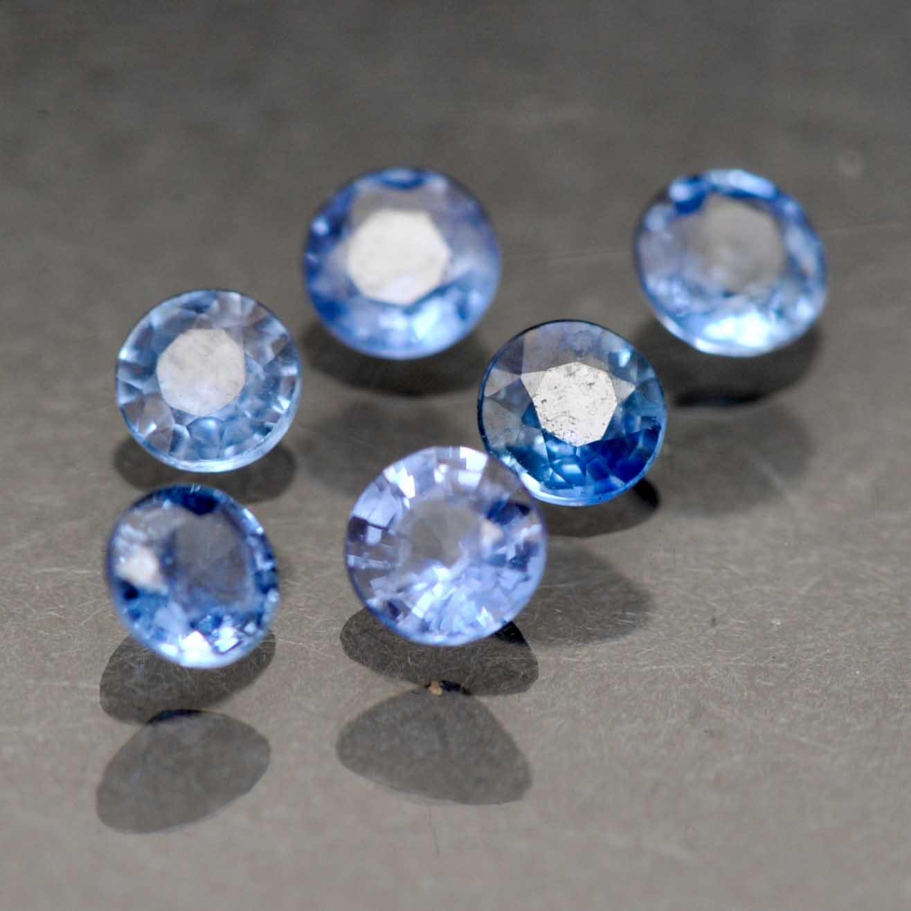 Set of Six Loose Tanzanite Stones