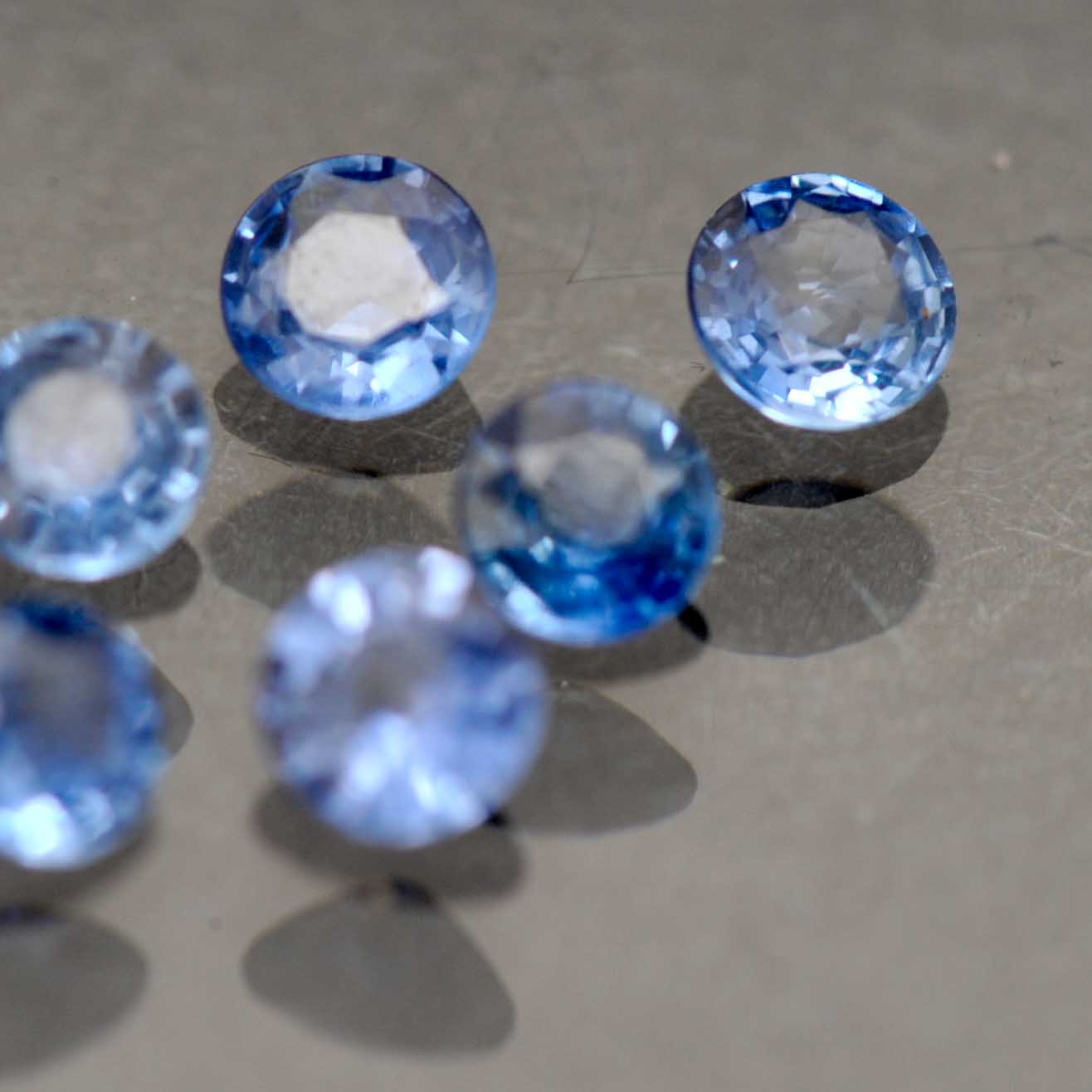 Set of Six Loose Tanzanite Stones
