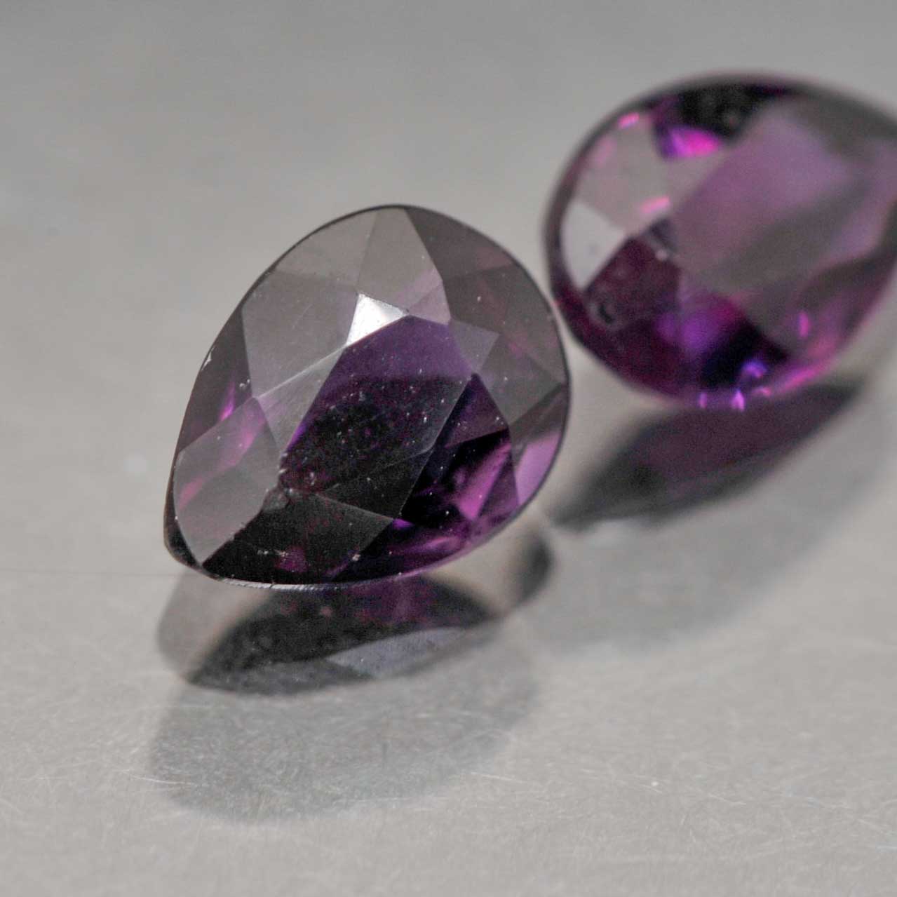 Pair of Loose Amethyst Stones