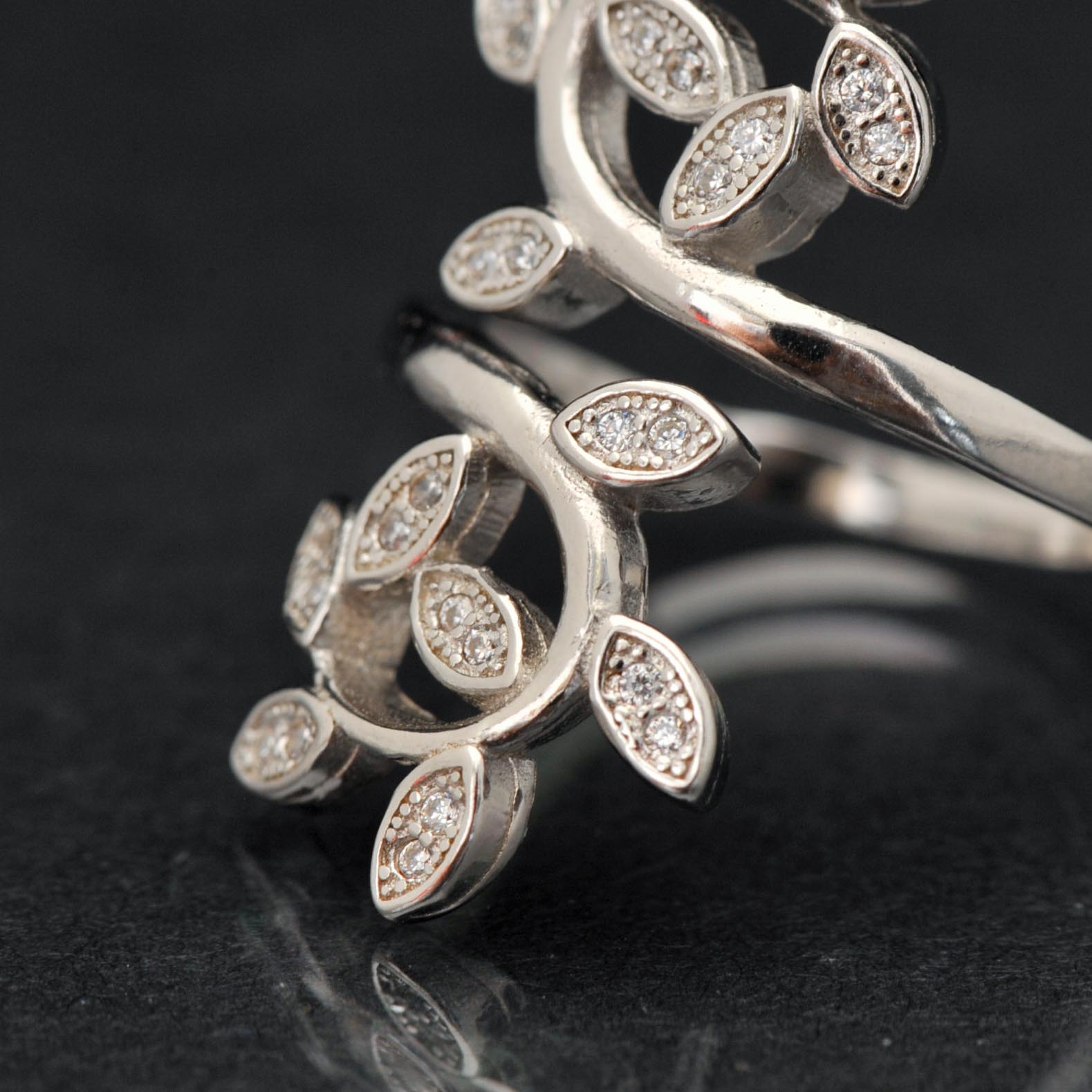 Sterling Bypass Fashion Ring