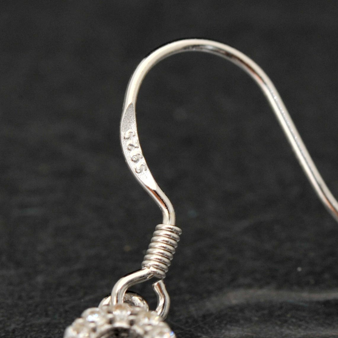 Sterling and Synthetic Amethyst Earrings