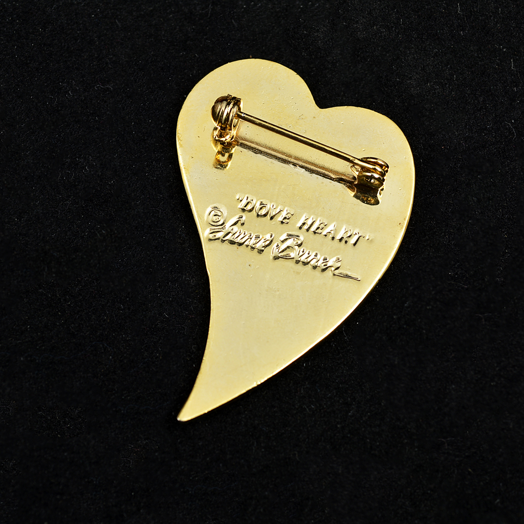 Laurel Burch Signed Enameled Earrings and Pin