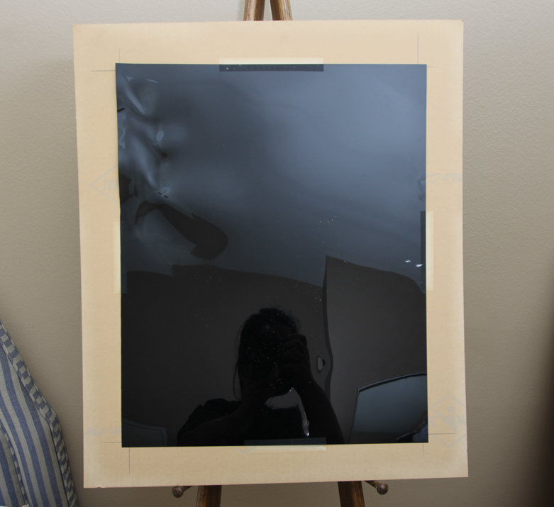 Acrylic Painting on Black Matte Acrylic Sheet