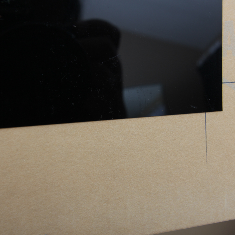 Acrylic Painting on Black Matte Acrylic Sheet