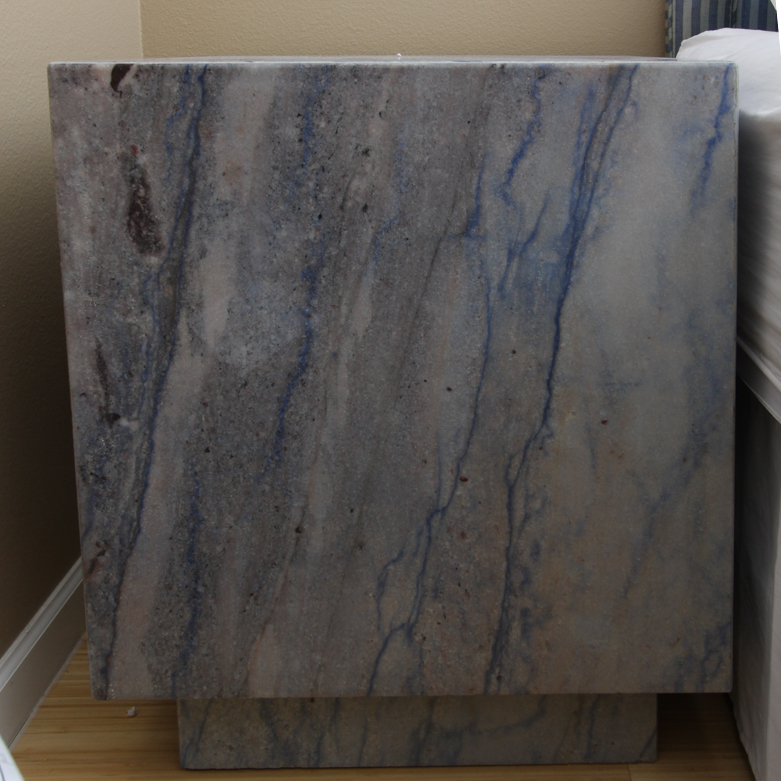 Italian Blue Marble Side Table