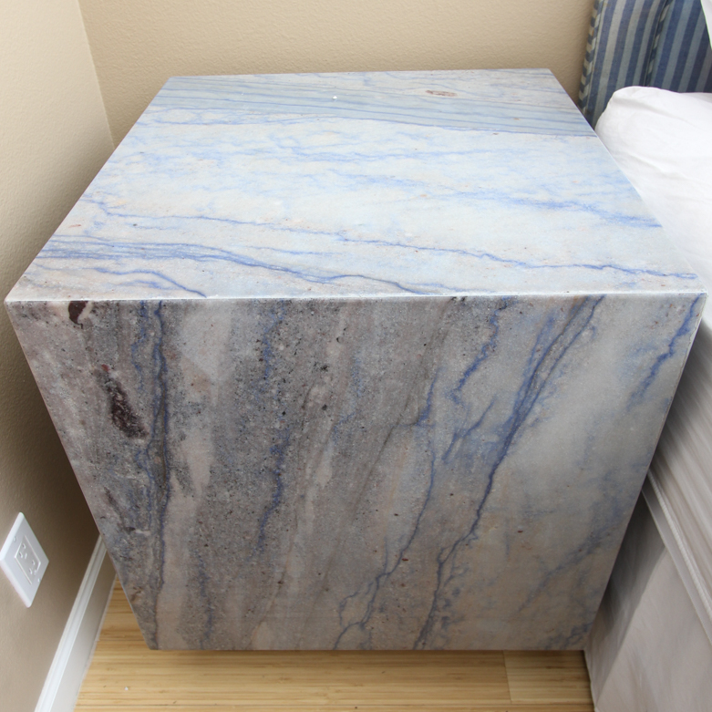Italian Blue Marble Side Table