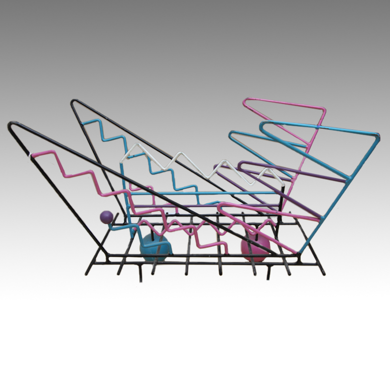 Memphis Style Art Magazine Rack