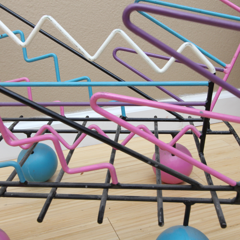 Memphis Style Art Magazine Rack