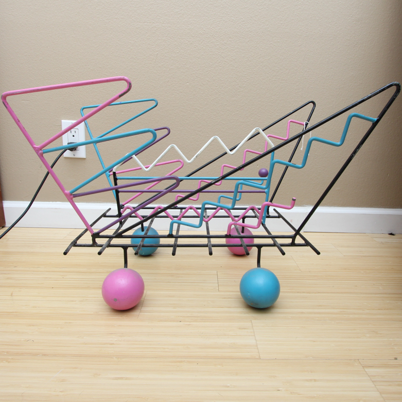 Memphis Style Art Magazine Rack