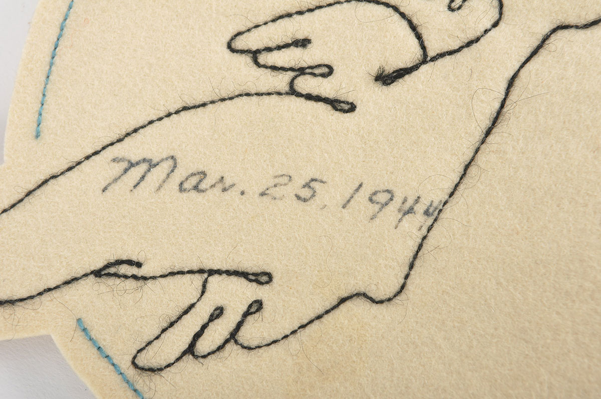 WWII USAAF 600th Bomb Squadron Disney Studios Daffy Duck Chenille Patch