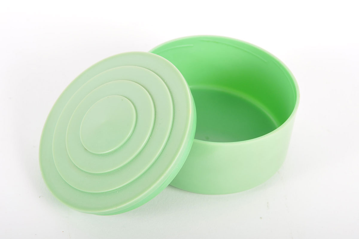 Cobalt Blue Vanity Glass and Art Deco Vanity Items