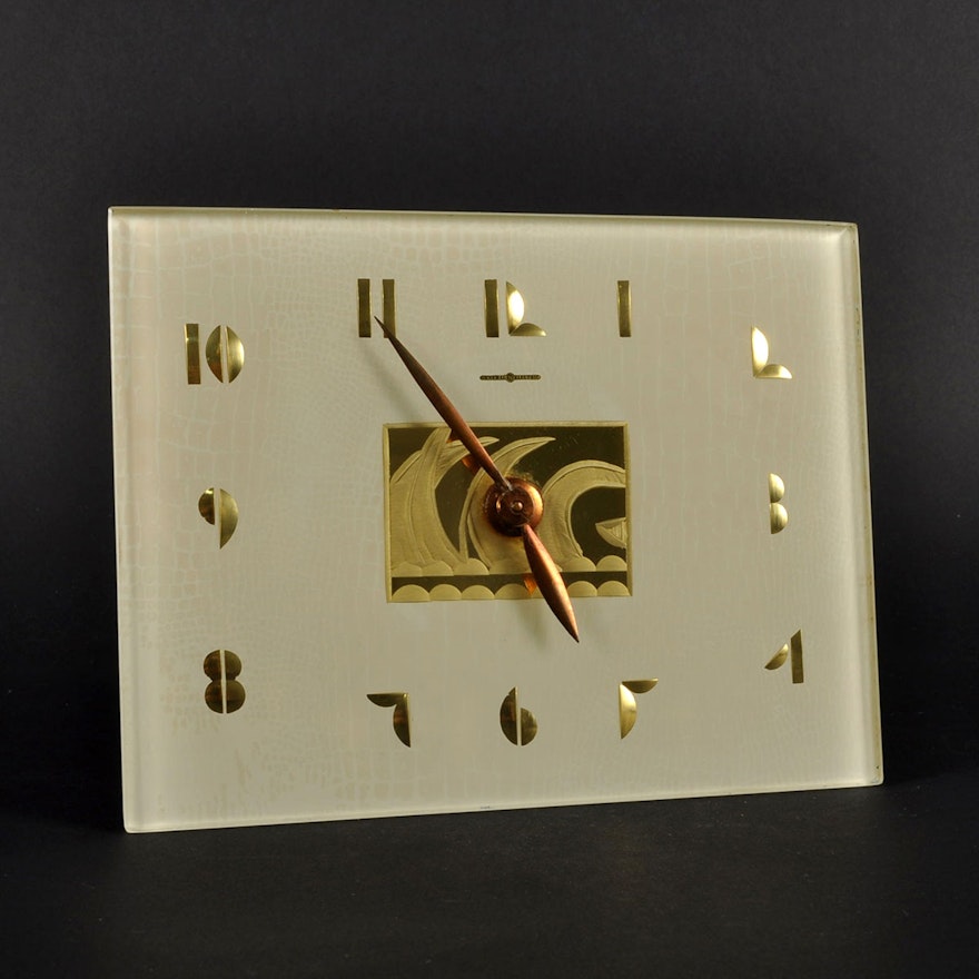 General Electric Art Deco Desk Clock "Mirage" by John Rainbault