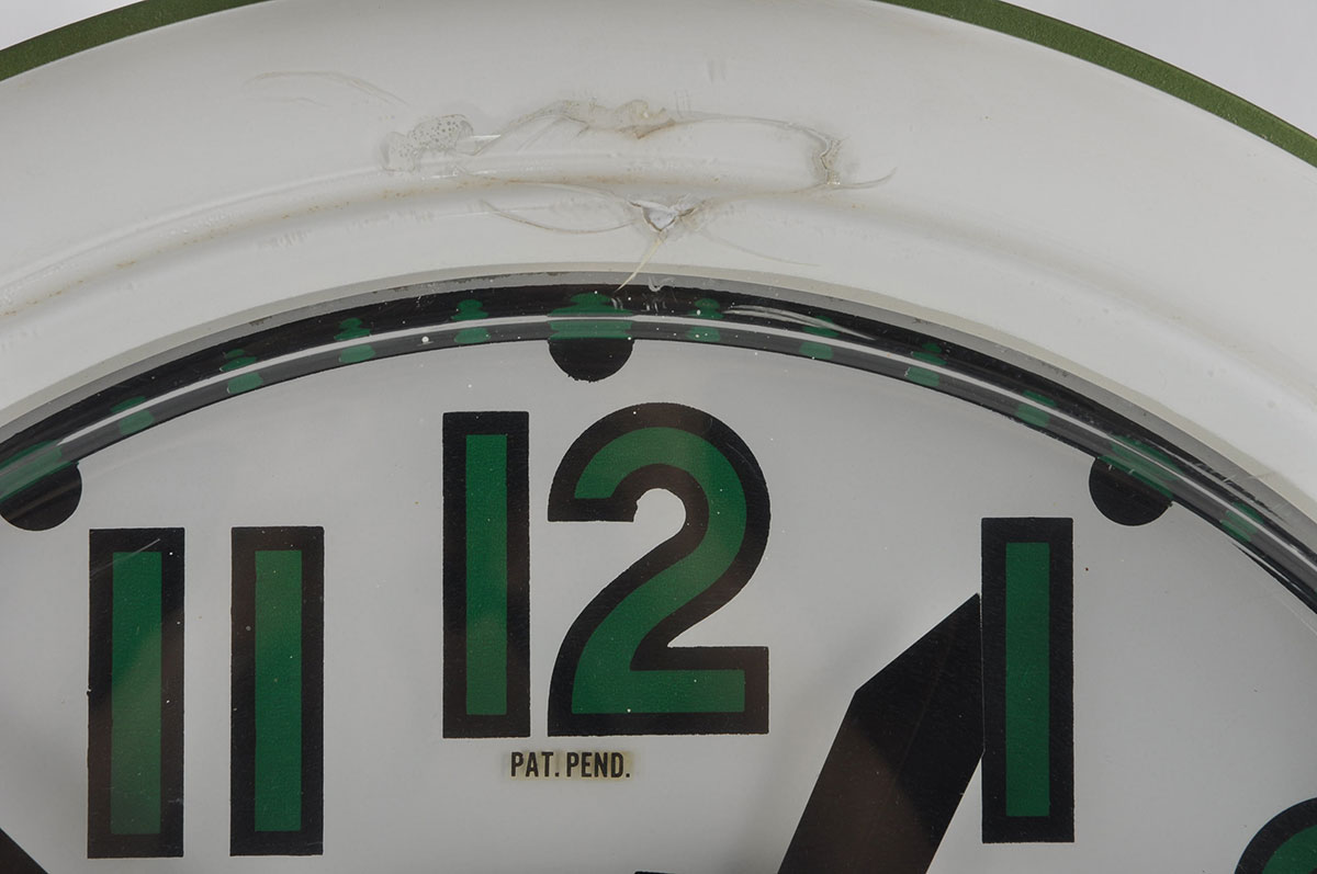 Oversized Electric Neon Clock Co. Vintage Round Wall Clock