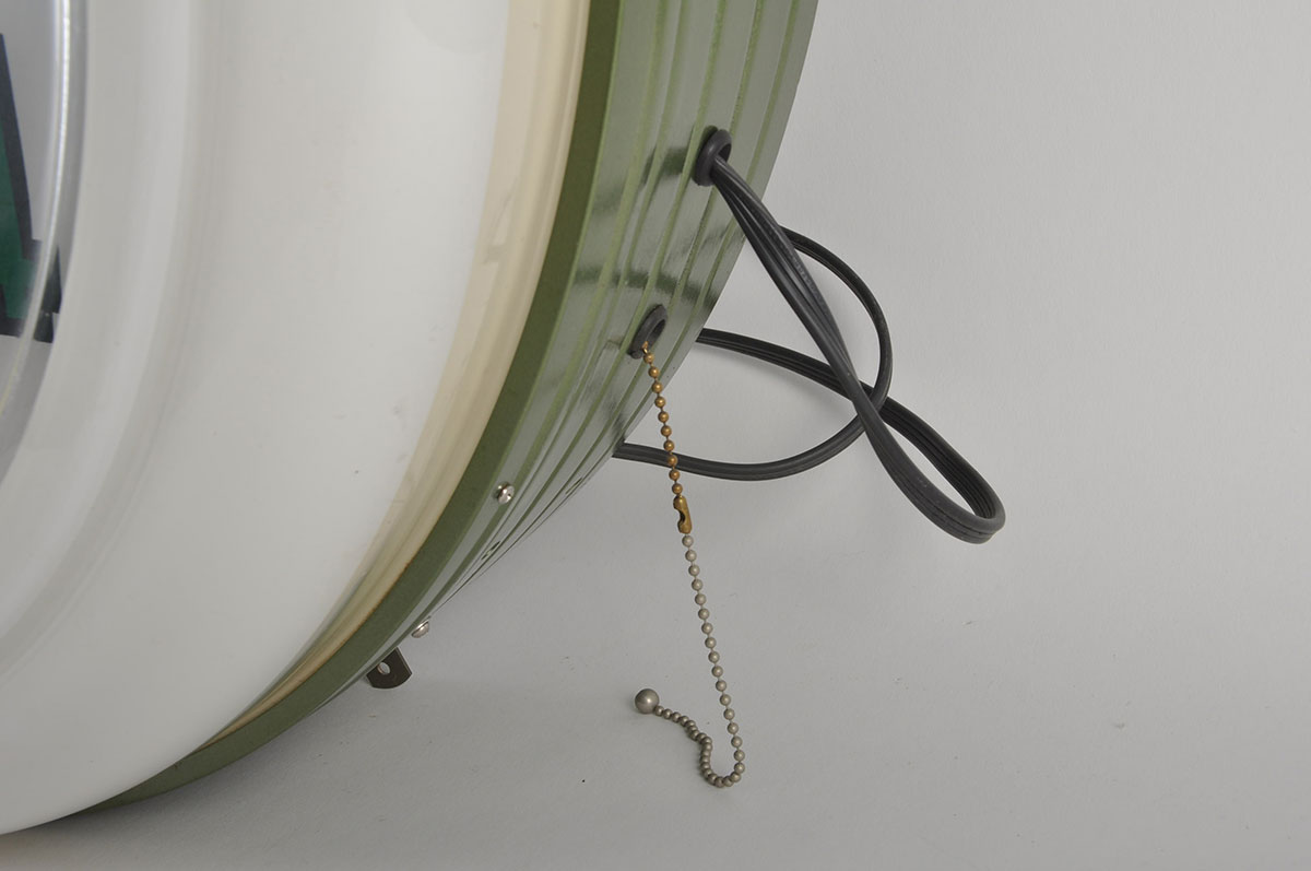 Oversized Electric Neon Clock Co. Vintage Round Wall Clock