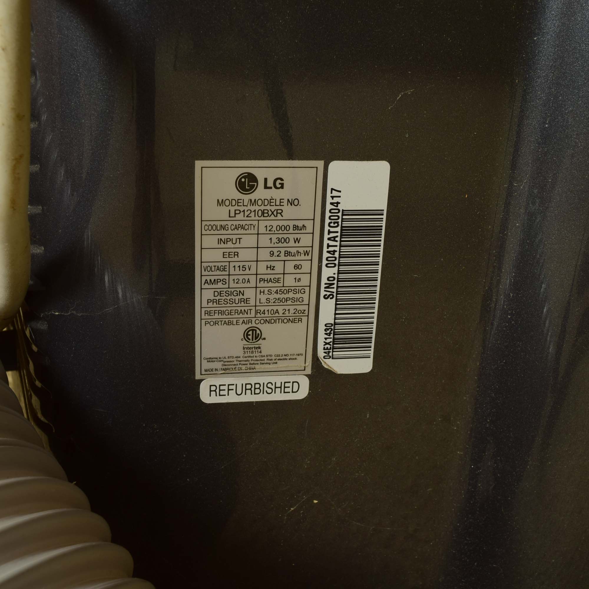 LG Portable Air Conditioner CP1210BXR