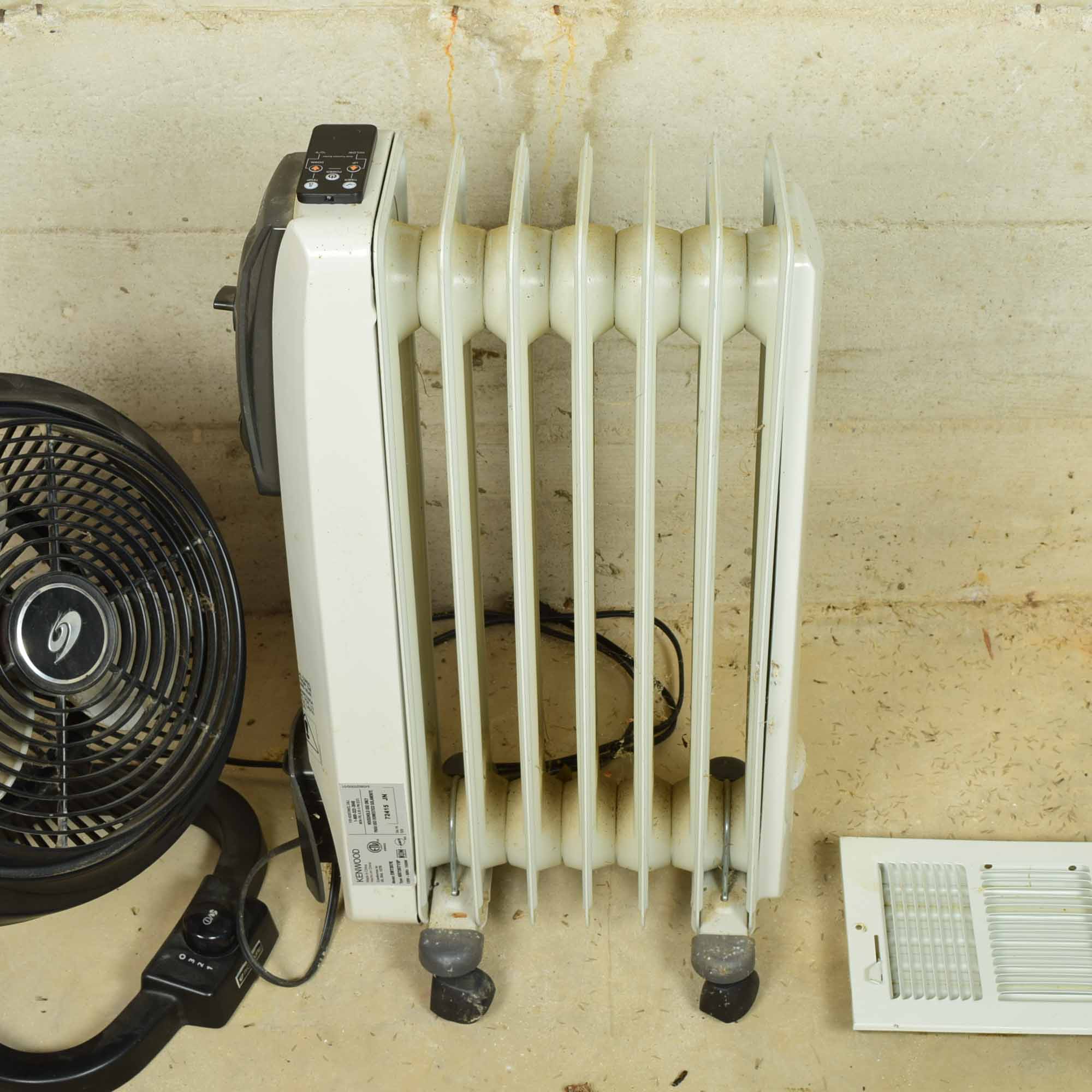 Kenwood Oil Filled Radiator Space Heater and Fan