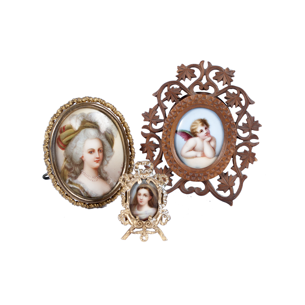 Miniature Portraits on Porcelain