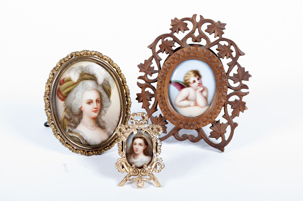 Miniature Portraits on Porcelain