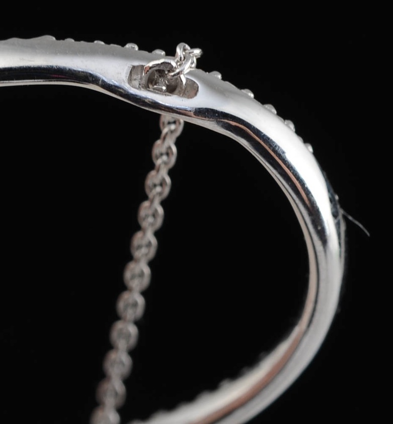 Effy 14K White Gold and Diamond "Floating Pendant" Necklace