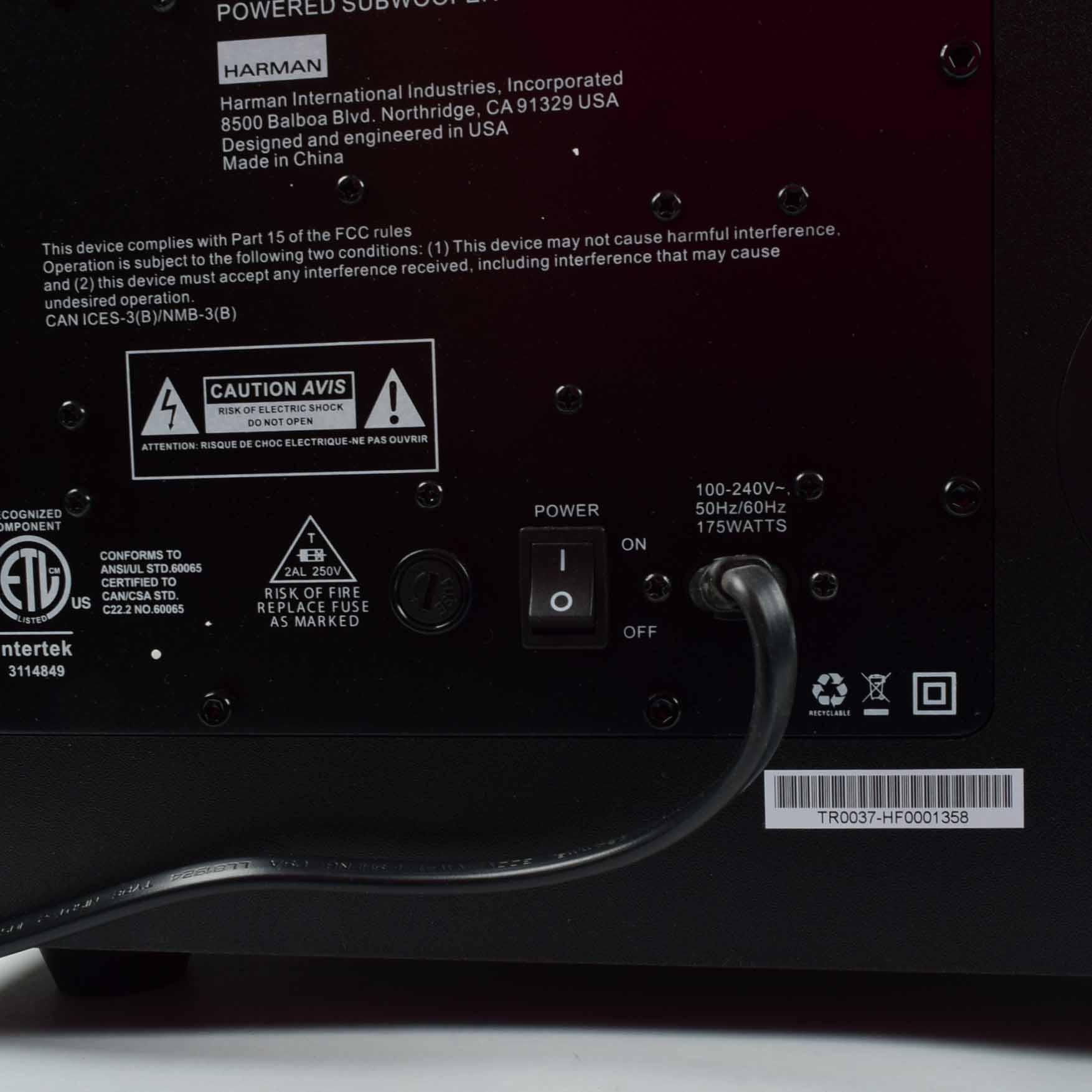 JBL by Harman Arena S10 Subwoofer