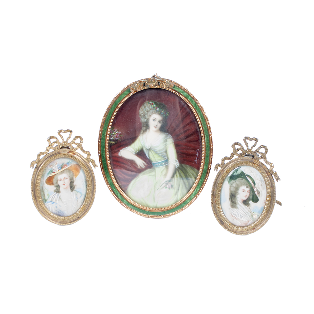 Miniature Framed Portrait Paintings