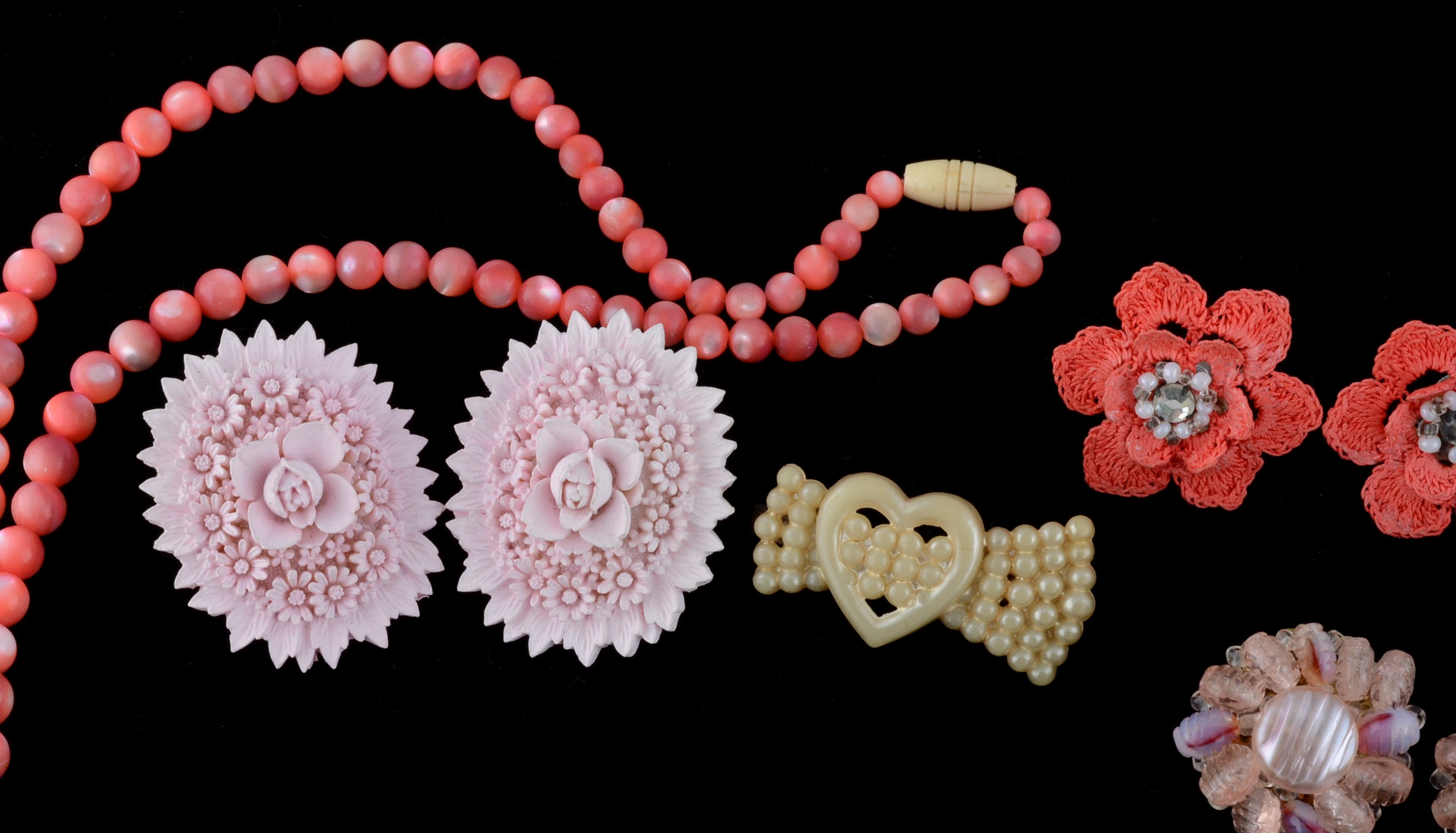 Vintage Earrings, Brooches and Necklace