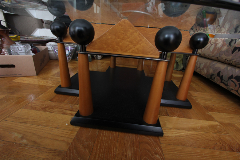 Modern Wood and Glass Coffee Table