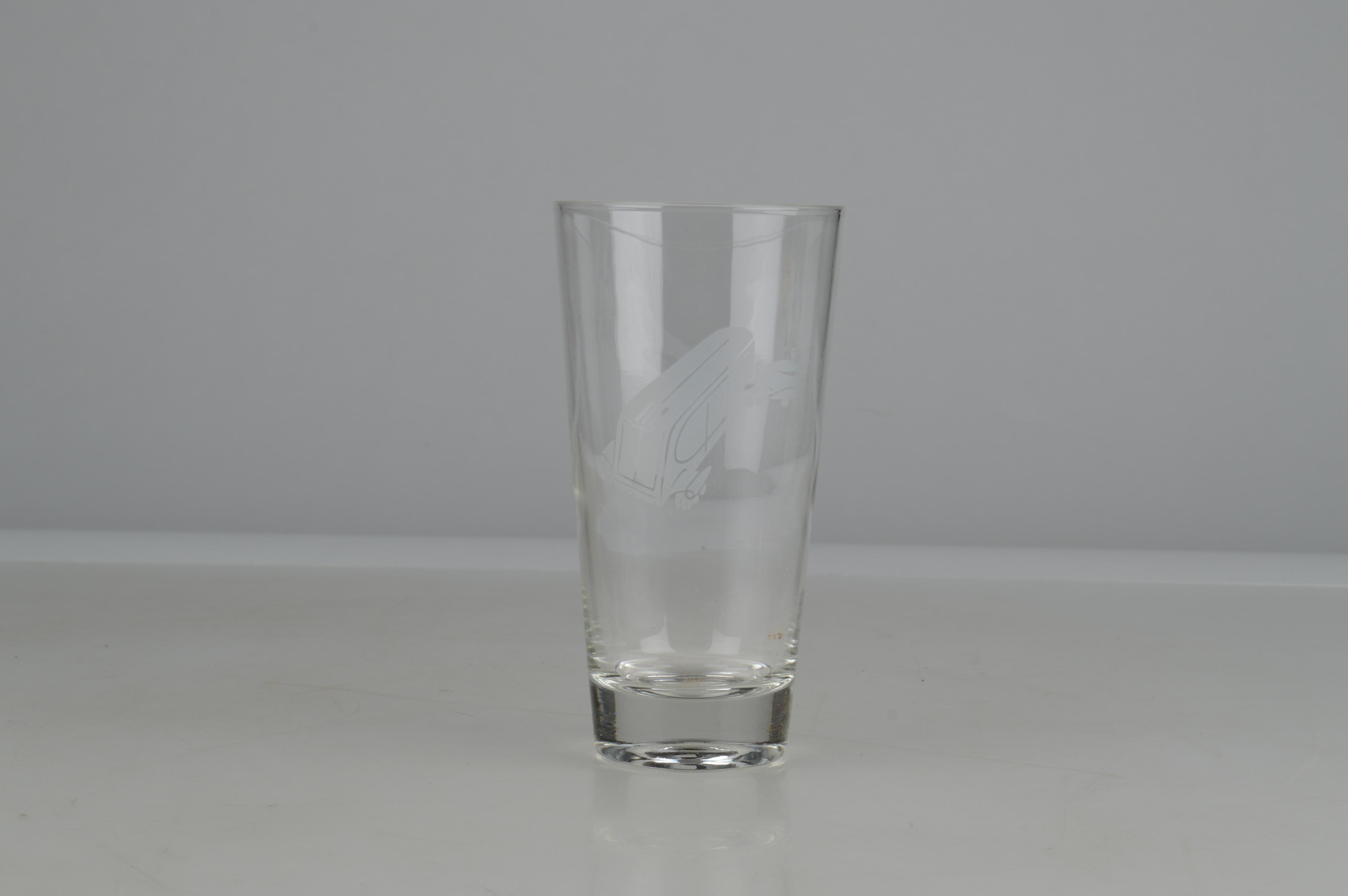 Vintage Trailmobile Drinking Glasses