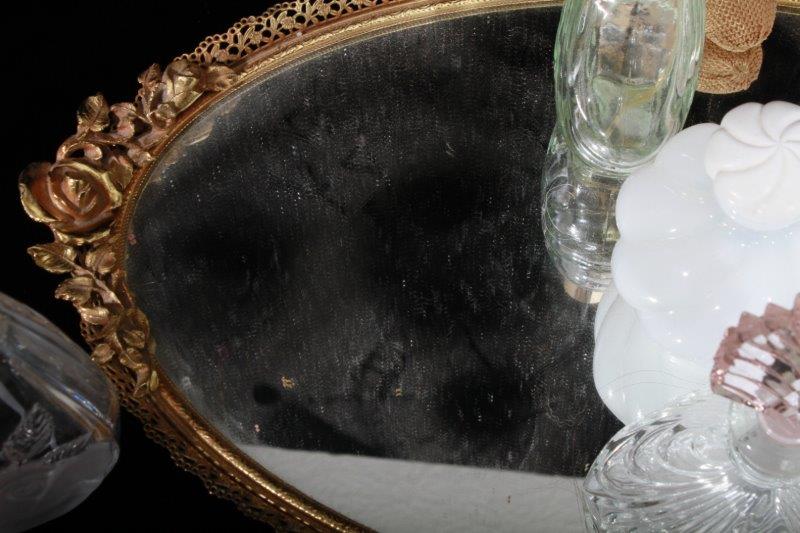 Grouping of Vintage Glass Perfume Bottles and Atomizers