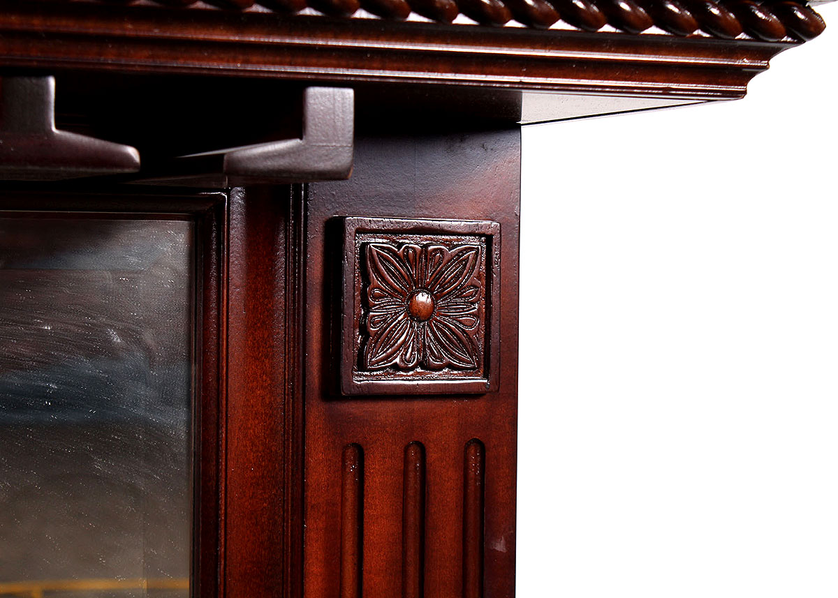 Bar Back Mirror with Wine Glass Hangers