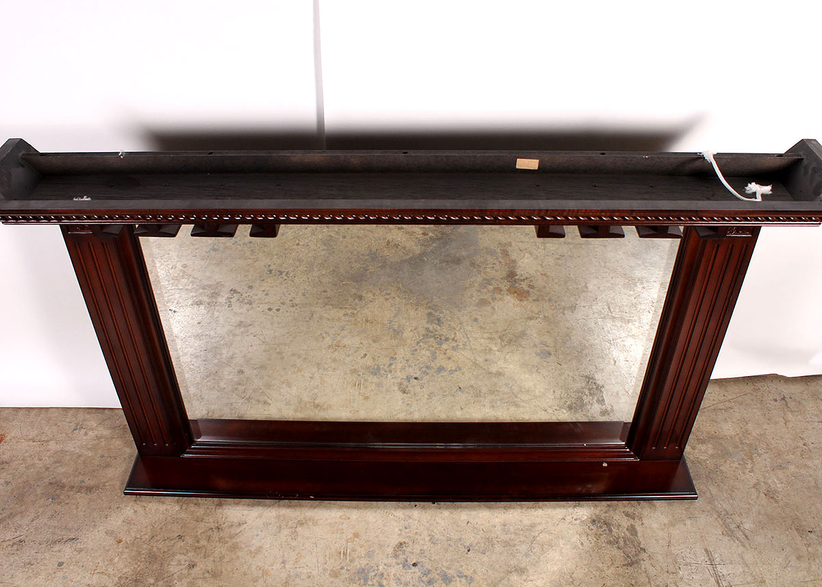 Bar Back Mirror with Wine Glass Hangers