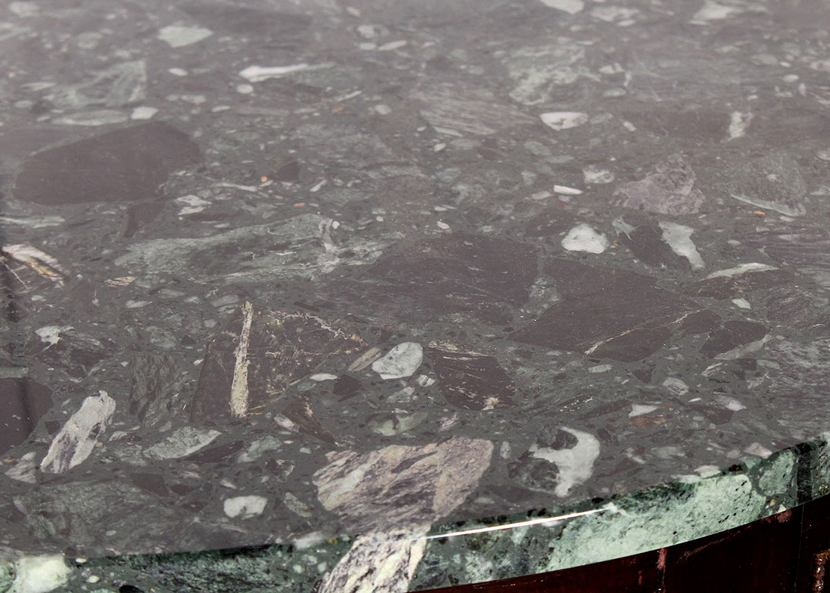 Semi-Circle Marble Top Console Table