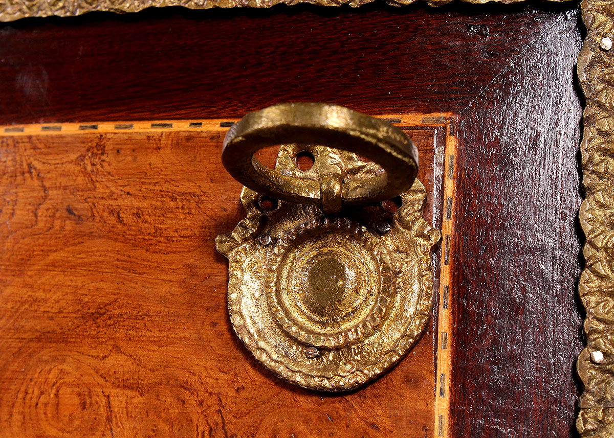 Semi-Circle Marble Top Console Table