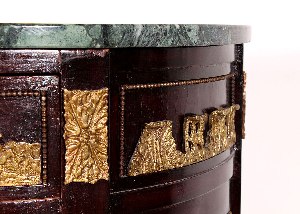 Semi-Circle Marble Top Console Table