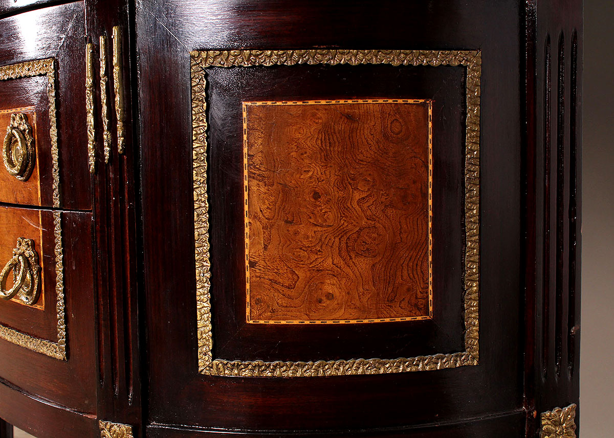 Semi-Circle Marble Top Console Table