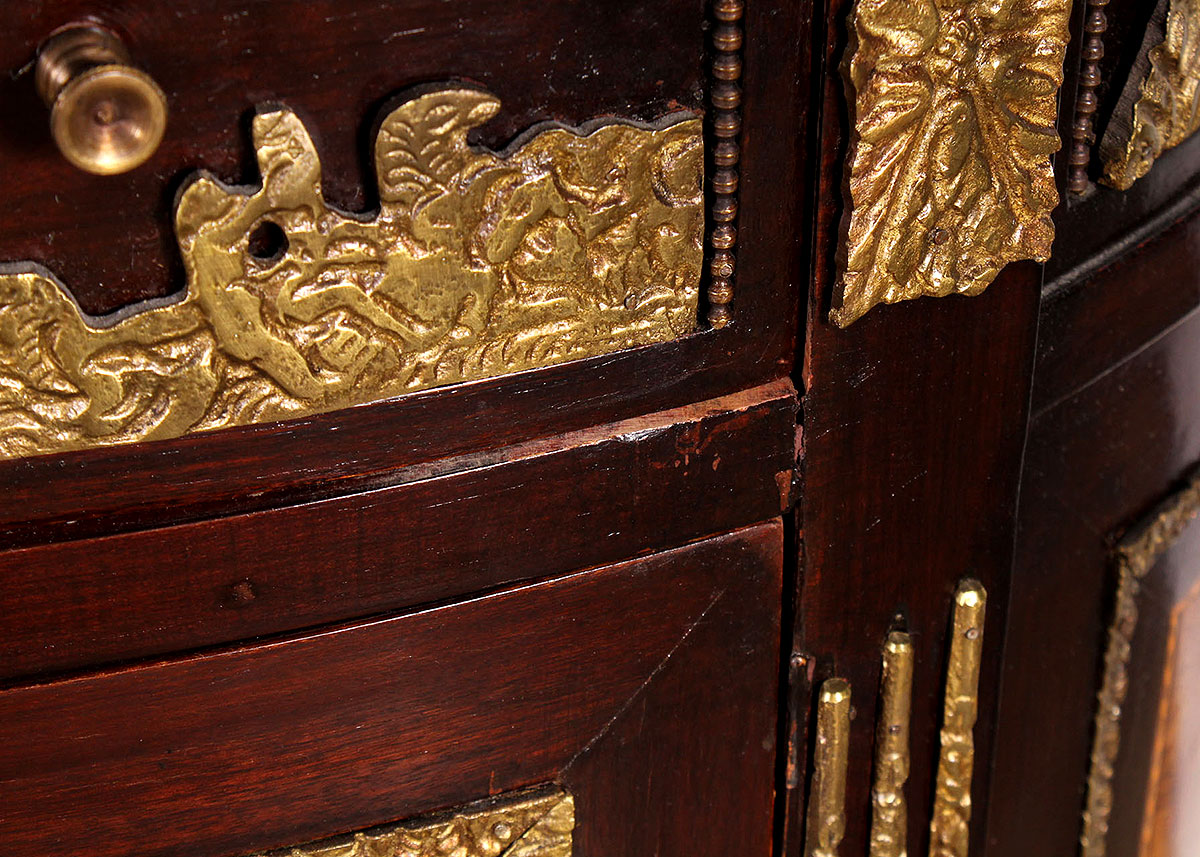 Semi-Circle Marble Top Console Table