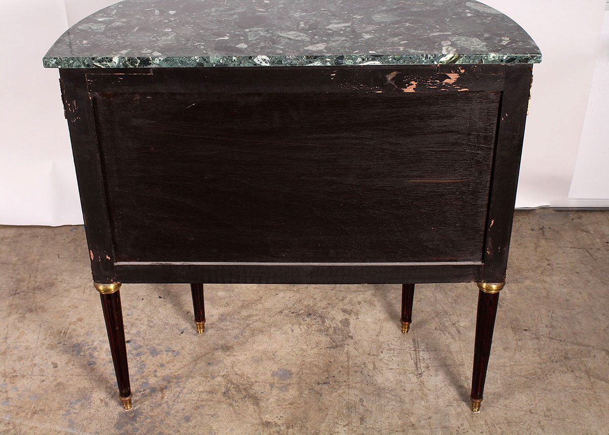 Semi-Circle Marble Top Console Table